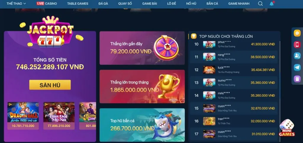 Thưởng Hoàn Trả Hàng Ngày Bắn Cá & Nổ Hũ C7clubs
